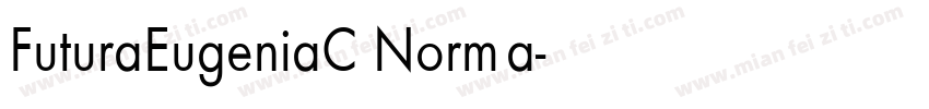 FuturaEugeniaC Norma字体转换